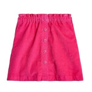 Crewcuts J. crew Girls Festival Pink Corduroy Skirt size 8